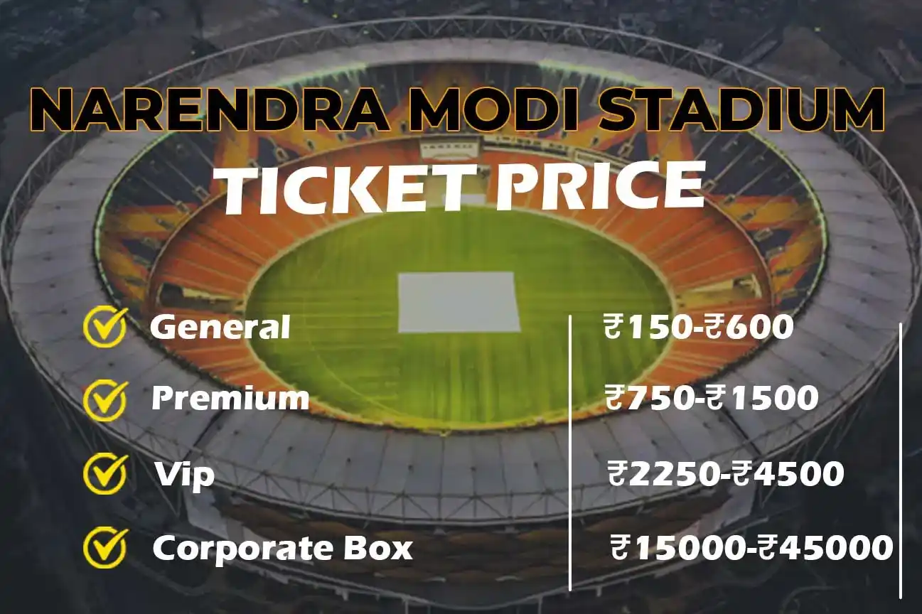 Narendra Modi Stadium Tickets