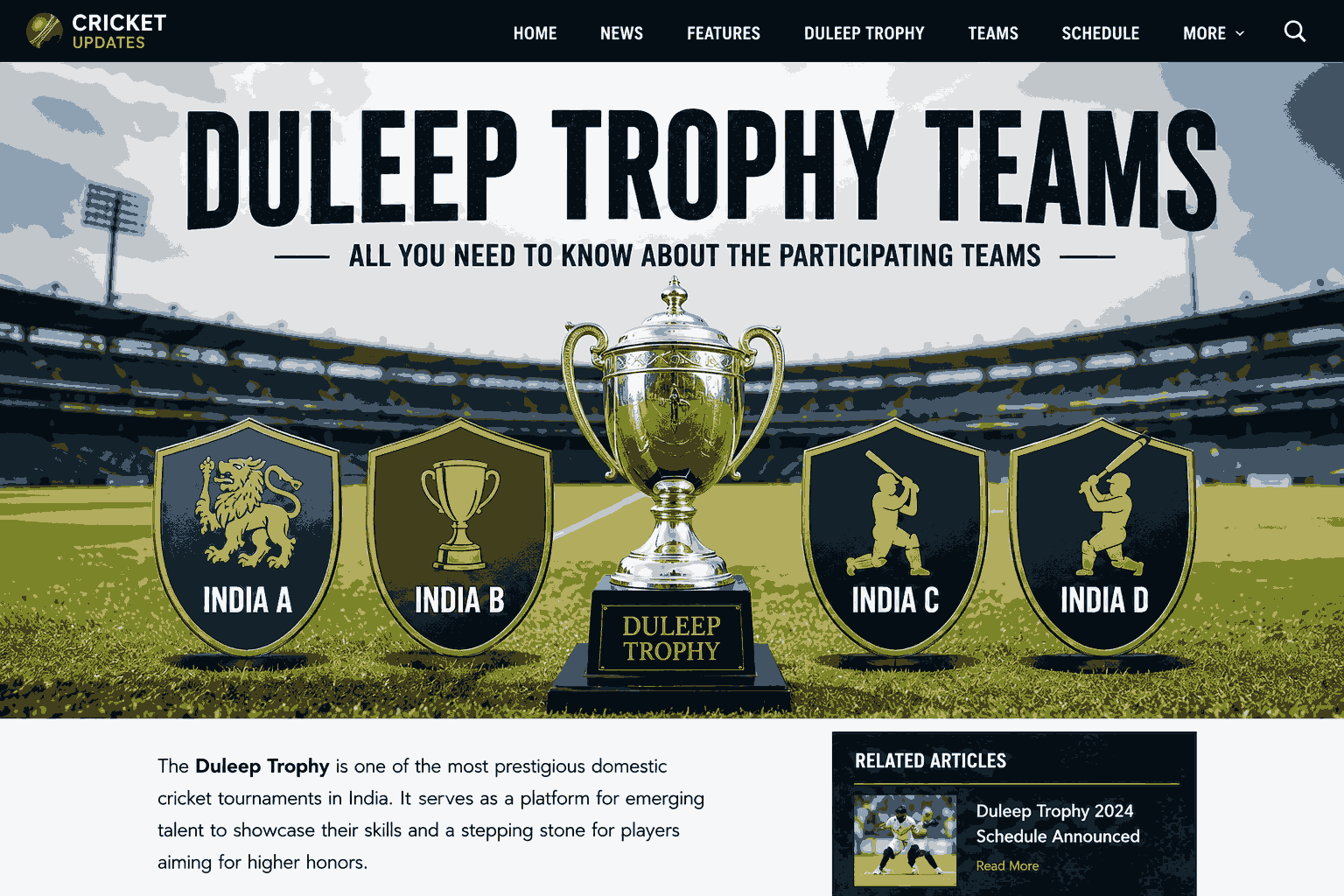 Duleep Trophy teams