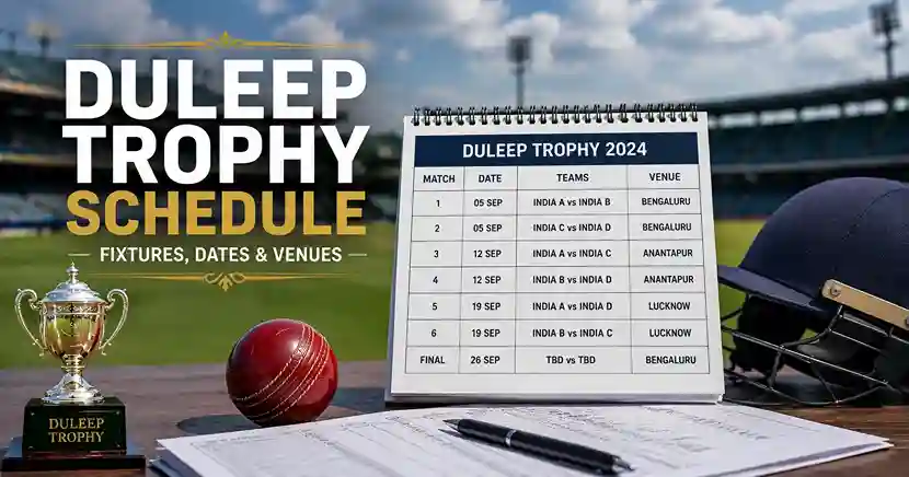 Duleep Trophy schedule