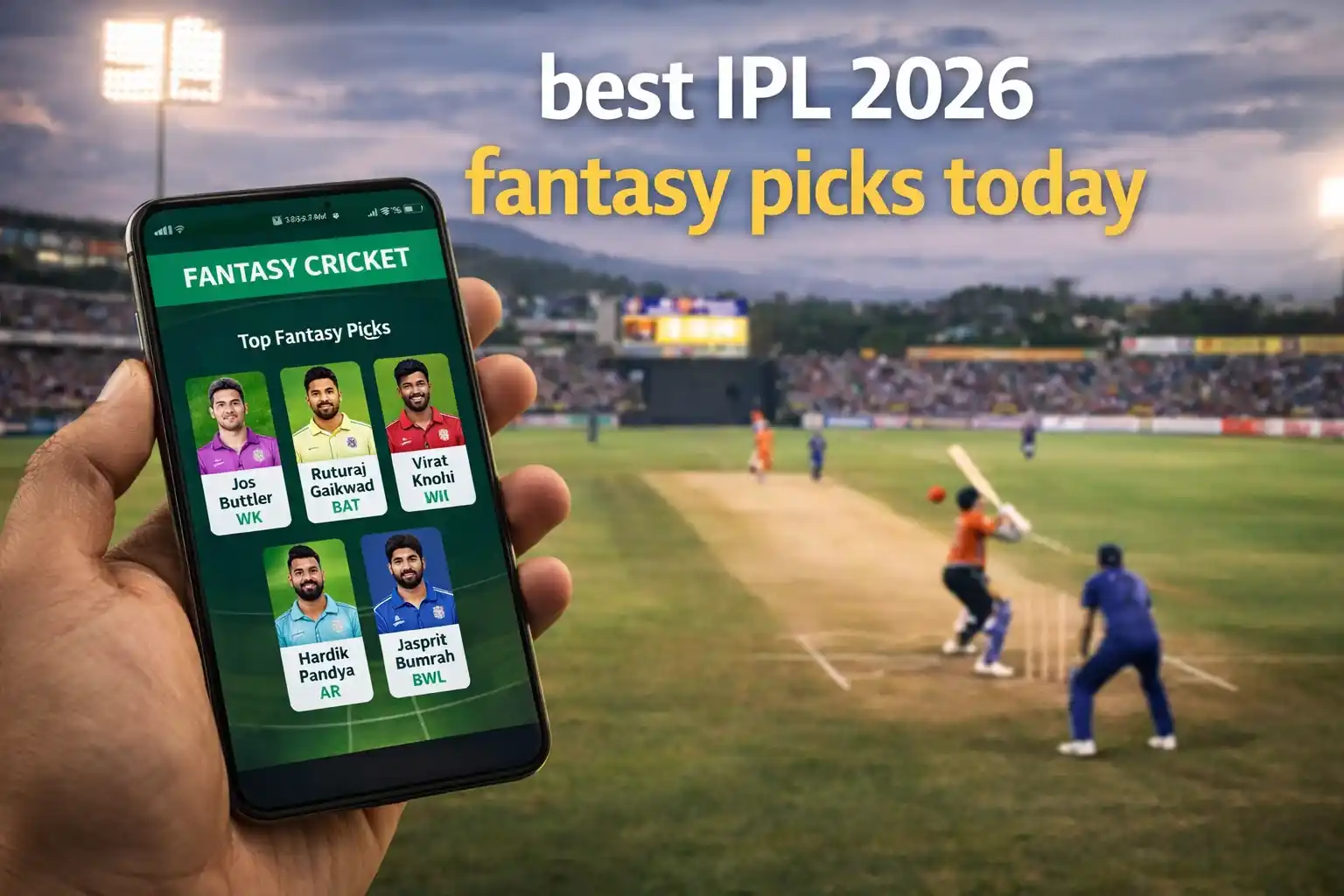 best IPL 2026 fantasy picks today