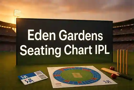 Eden Gardens seating chart IPL